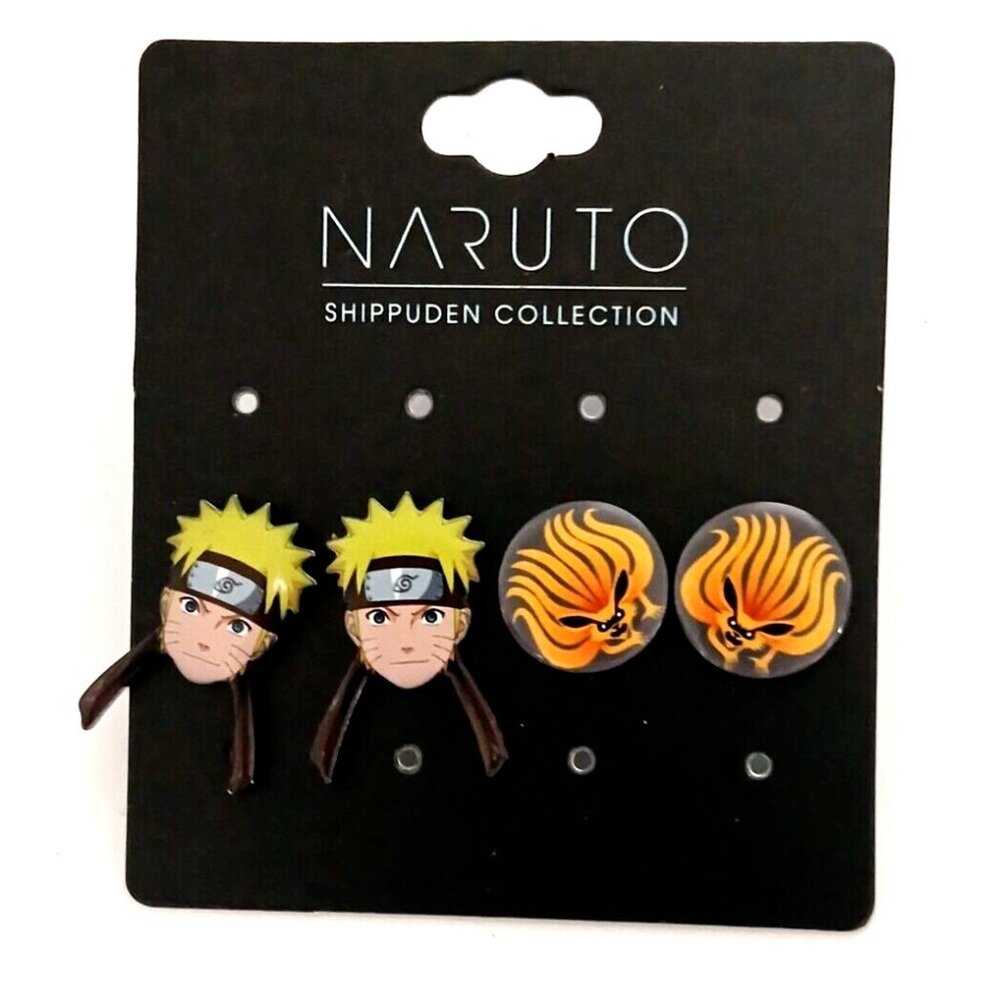 Naruto Shippuden Character And Icons 2 Costume Jewelry Earrings Set
